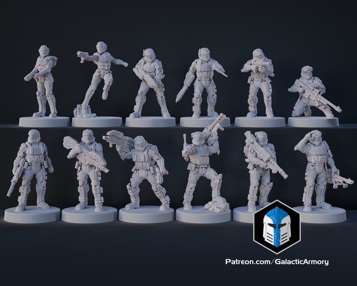 1:48 Scale Alpha 9 ODST Miniatures